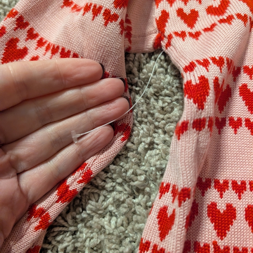 Pink Heart Sweater - Picture 2 of 8